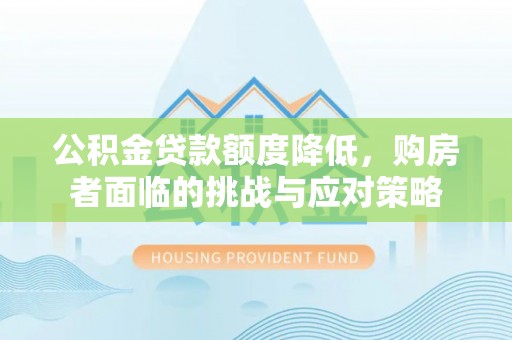 安仁公积金贷款额度降低，购房者面临的挑战与应对策略