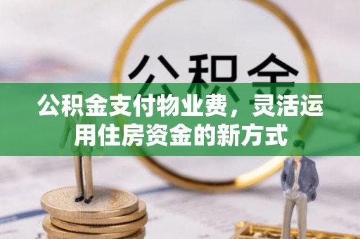 安仁公积金支付物业费，灵活运用住房资金的新方式