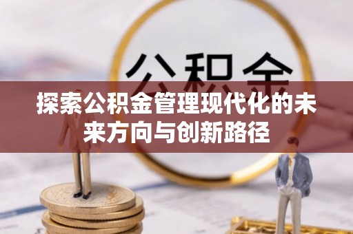 安仁探索公积金管理现代化的未来方向与创新路径