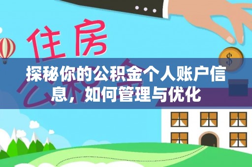 安仁探秘你的公积金个人账户信息，如何管理与优化