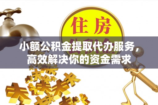 安仁小额公积金提取代办服务，高效解决你的资金需求