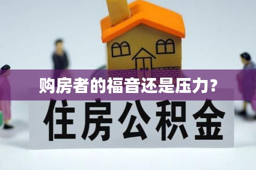 安仁购房者的福音还是压力？