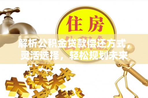 安仁解析公积金贷款偿还方式，灵活选择，轻松规划未来