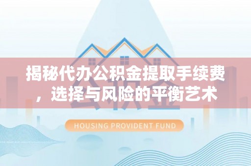 安仁揭秘代办公积金提取手续费，选择与风险的平衡艺术
