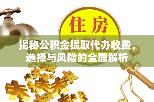 安仁揭秘公积金提取代办收费，选择与风险的全面解析