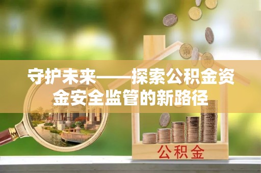 安仁守护未来——探索公积金资金安全监管的新路径