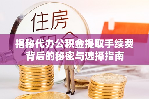 安仁揭秘代办公积金提取手续费背后的秘密与选择指南