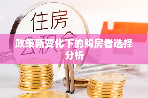 安仁政策新变化下的购房者选择分析
