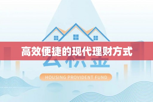 安仁高效便捷的现代理财方式