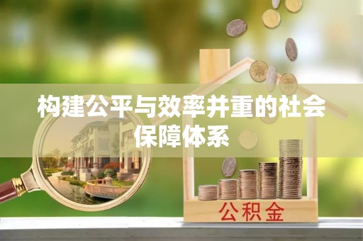 安仁构建公平与效率并重的社会保障体系
