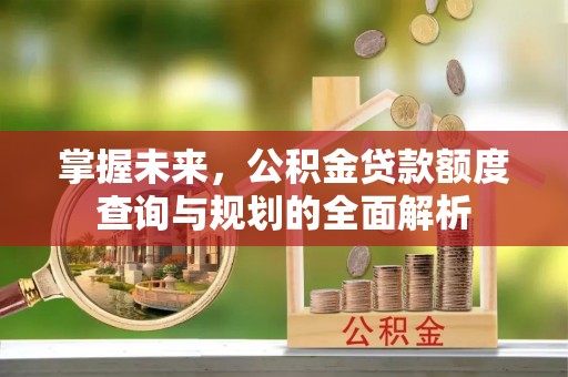 安仁掌握未来，公积金贷款额度查询与规划的全面解析