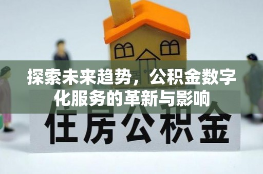 安仁探索未来趋势，公积金数字化服务的革新与影响