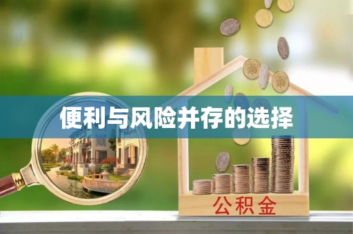 安仁便利与风险并存的选择