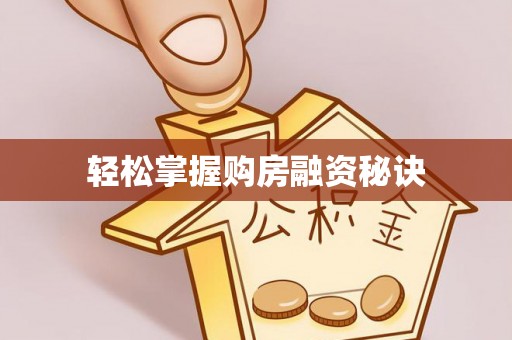 安仁轻松掌握购房融资秘诀